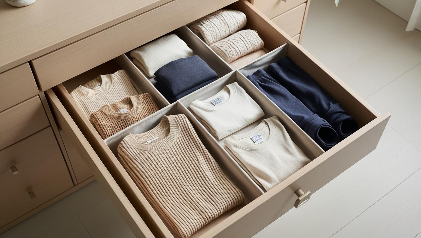 Contemporary furniture arrangement showing the evolution of dressers