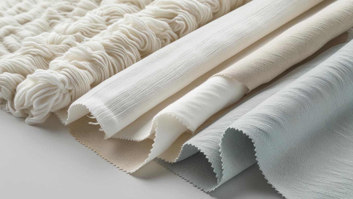 Swatches that help with selecting perfect bed linen by fabric type