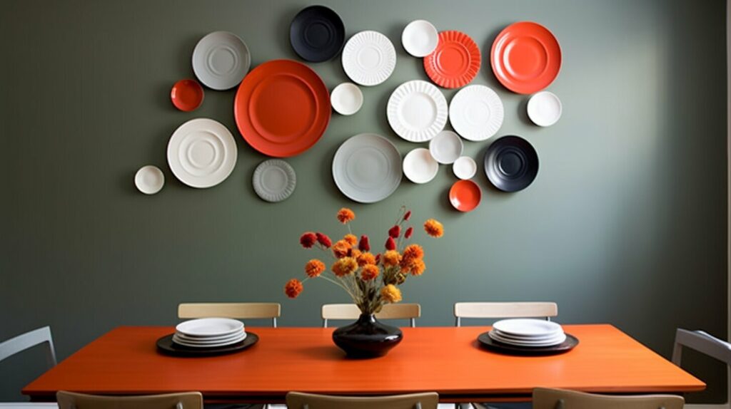 Gallery of decorative plates highlighting wall decor trends