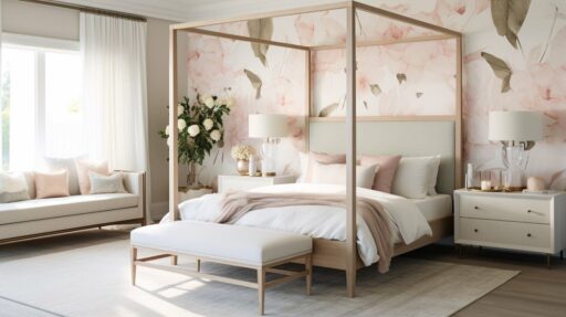 This image shows canopy four-poster beds in modern and classic finishes, illustrating how canopy four-poster beds adapt to different aesthetics.