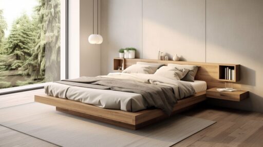 Platform bed with storage showing advantages of platform beds