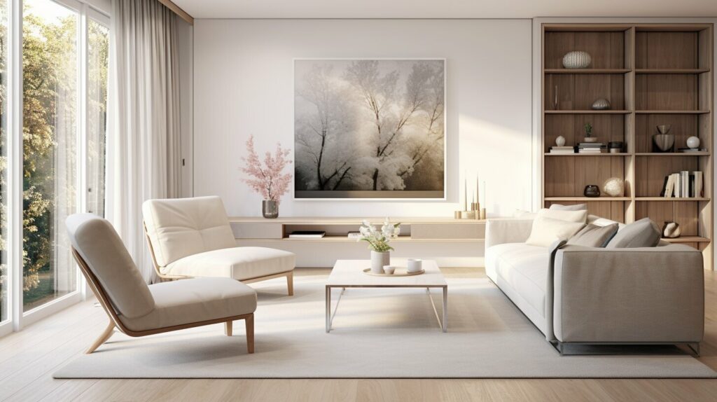 Stylish lounge chair in a bedroom Stylish lounge chair in a bedroom