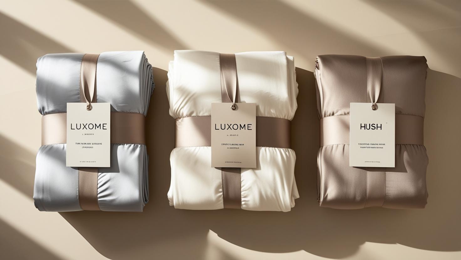 Closeup of cooling temperature-regulating bedding with eucalyptus fibers