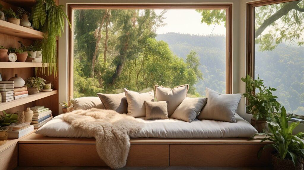 styling tips for bedroom seating areas with bench seating