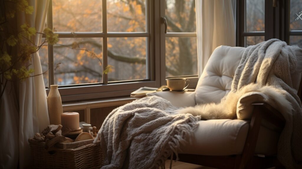 A multipurpose bedroom chair demonstrating how to select the perfect bedroom chair for relaxation for reading, vanity, or work.