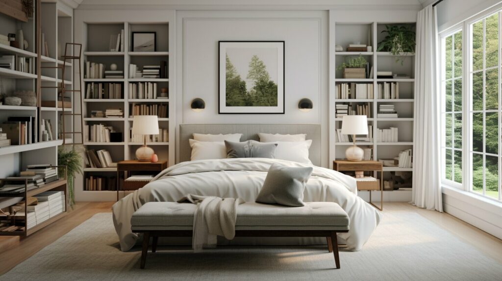 Bedroom seating ideas with personal accents and layered textures