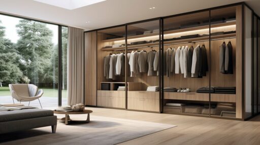 contemporary wardrobe