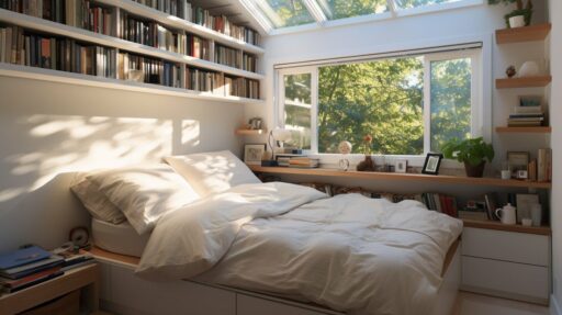Real-life examples of storage bed designs in small apartments