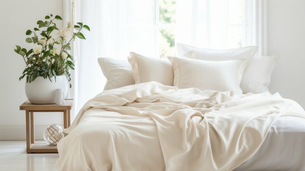 best bedding materials silk