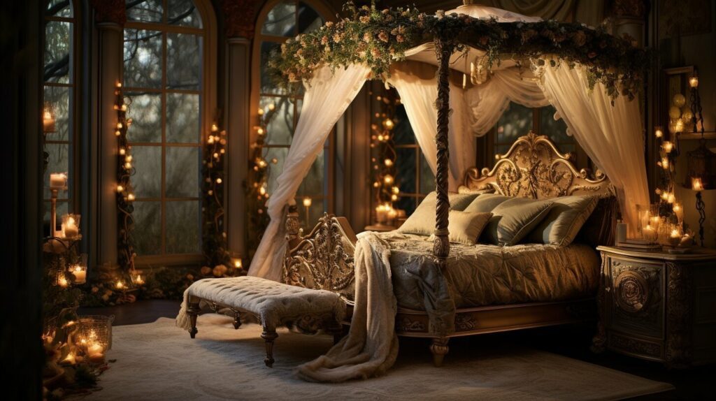 Bed Styles Trends four-poster bed in a modern bedroom