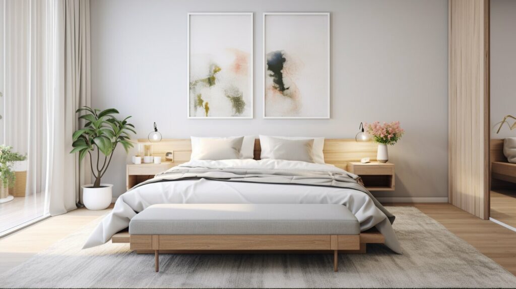 Rugs and Cozy Style with Multi-Functional Nightstands