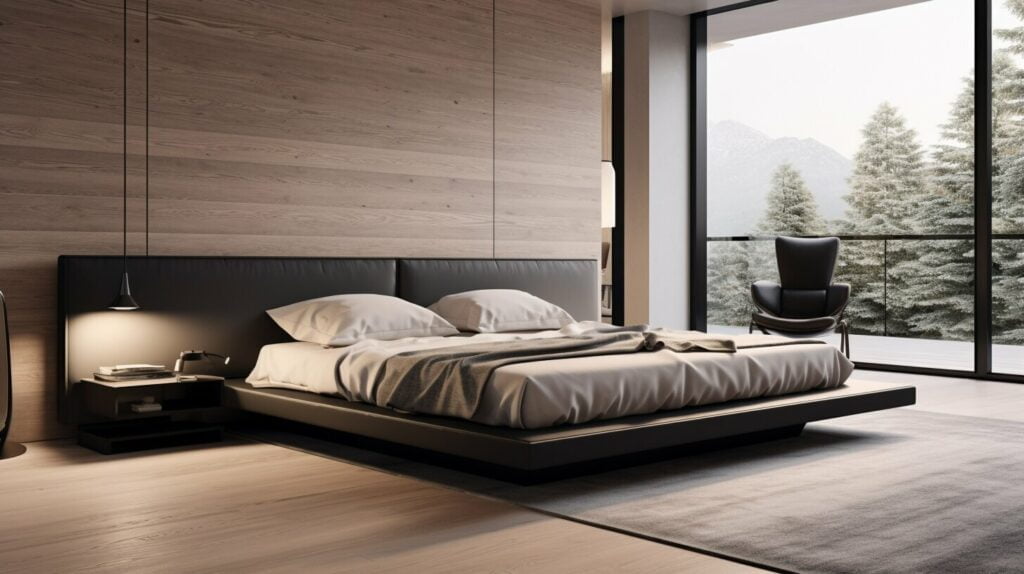 stylish slumber bed frames in modern bedroom