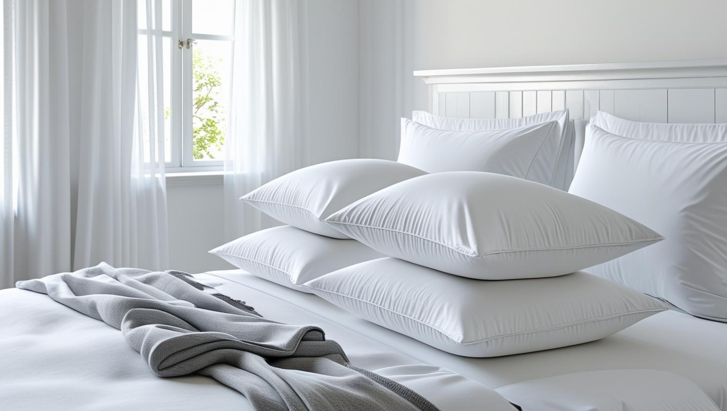 Sham comforters used in Scandinavian and mid-century bed styles