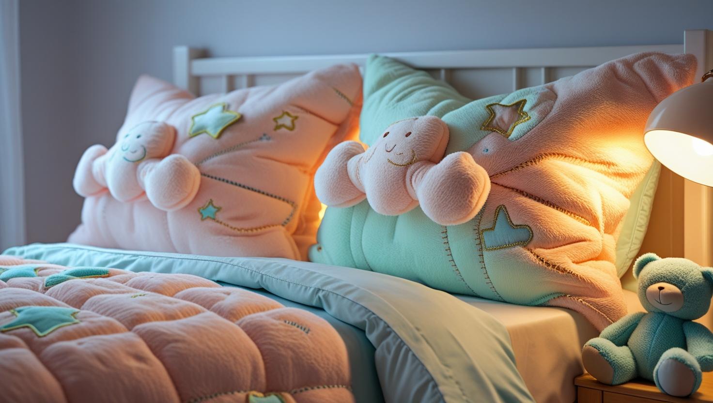 Beautiful bed sham comfort setup with layered pillows