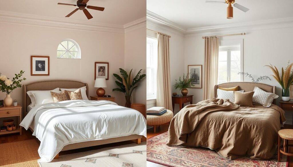 Step-by-step layering of bedding planes and shams on a well-styled bed