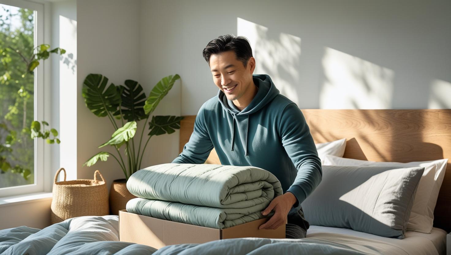 Bedding sets in a cart for best time to buy bedding during sales
