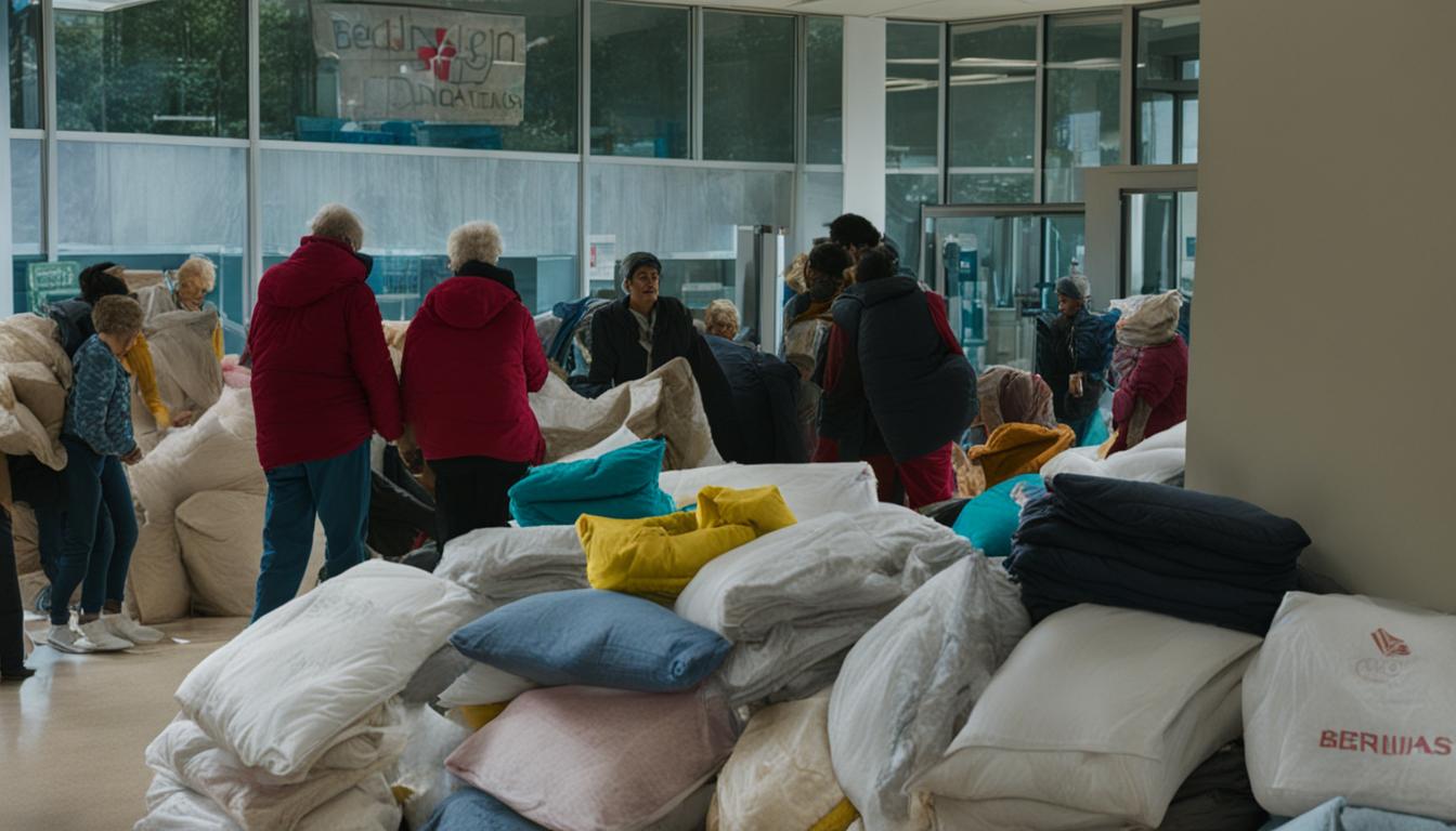 Can Bedding Be Donated checklist showing clean and usable linens