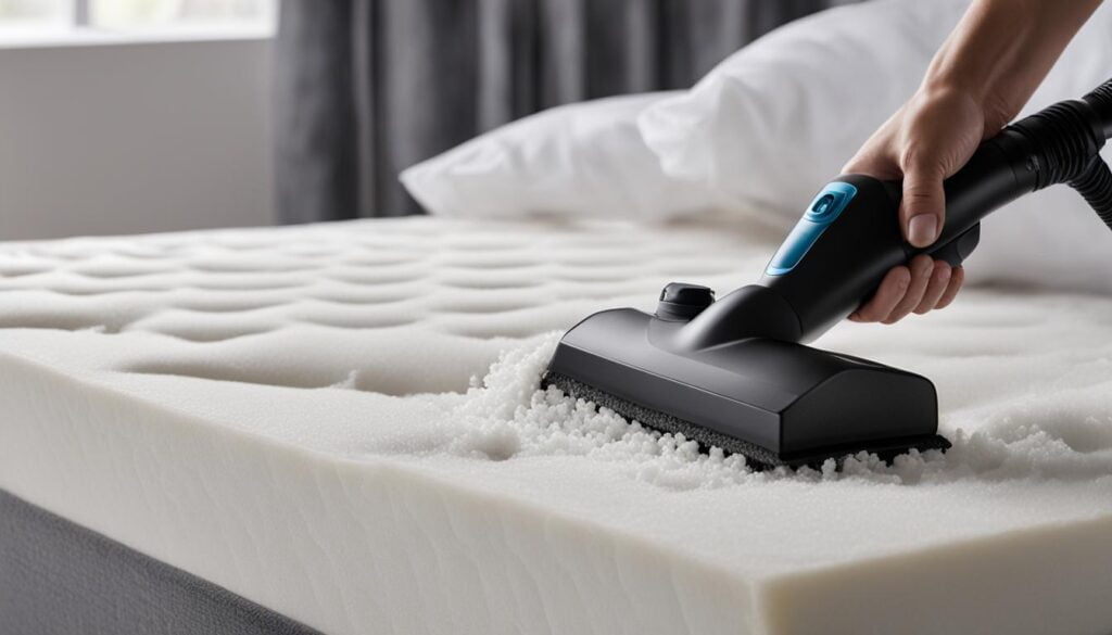 Using baking soda to spot clean a mattress