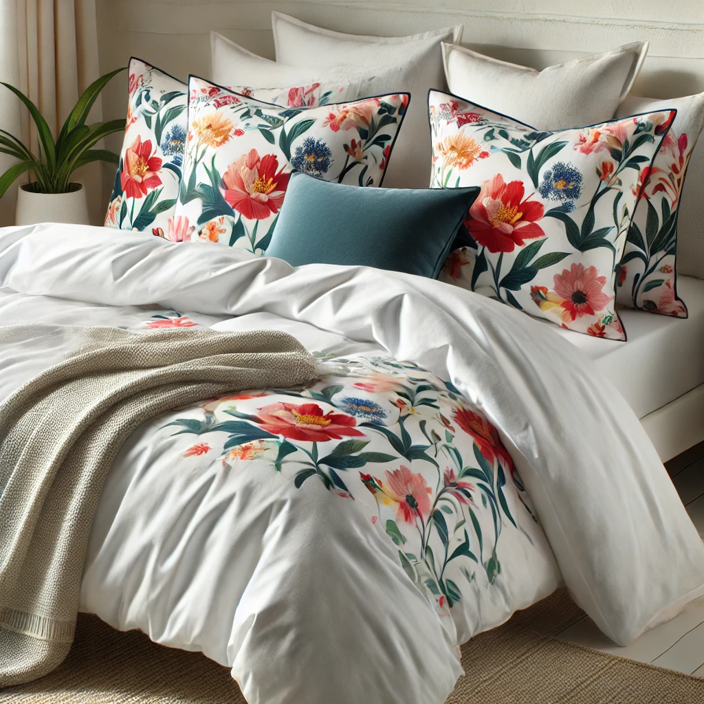 A bedding sham accessory is a decorative and functional layer in a modern bedroom setup