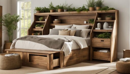 DIY Bed Frame with Storage