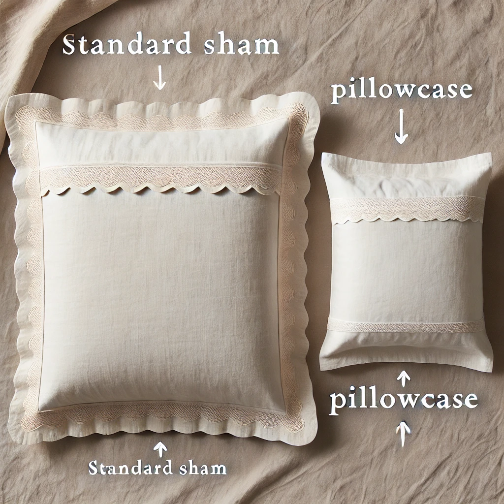 standard sham bedding explained visual pillow comparison