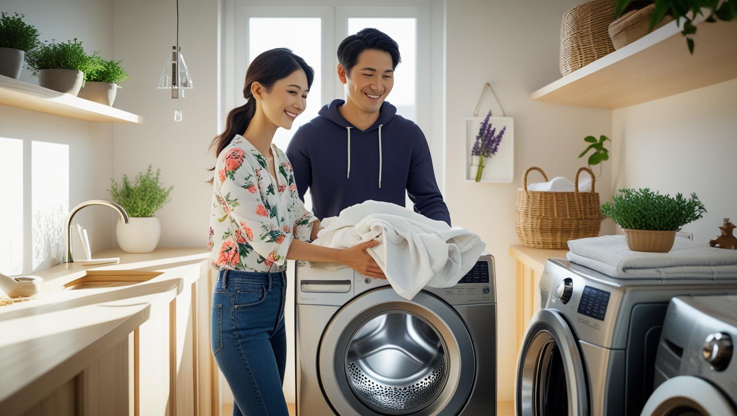 Washing pet bedding in hot water to eliminate fleas