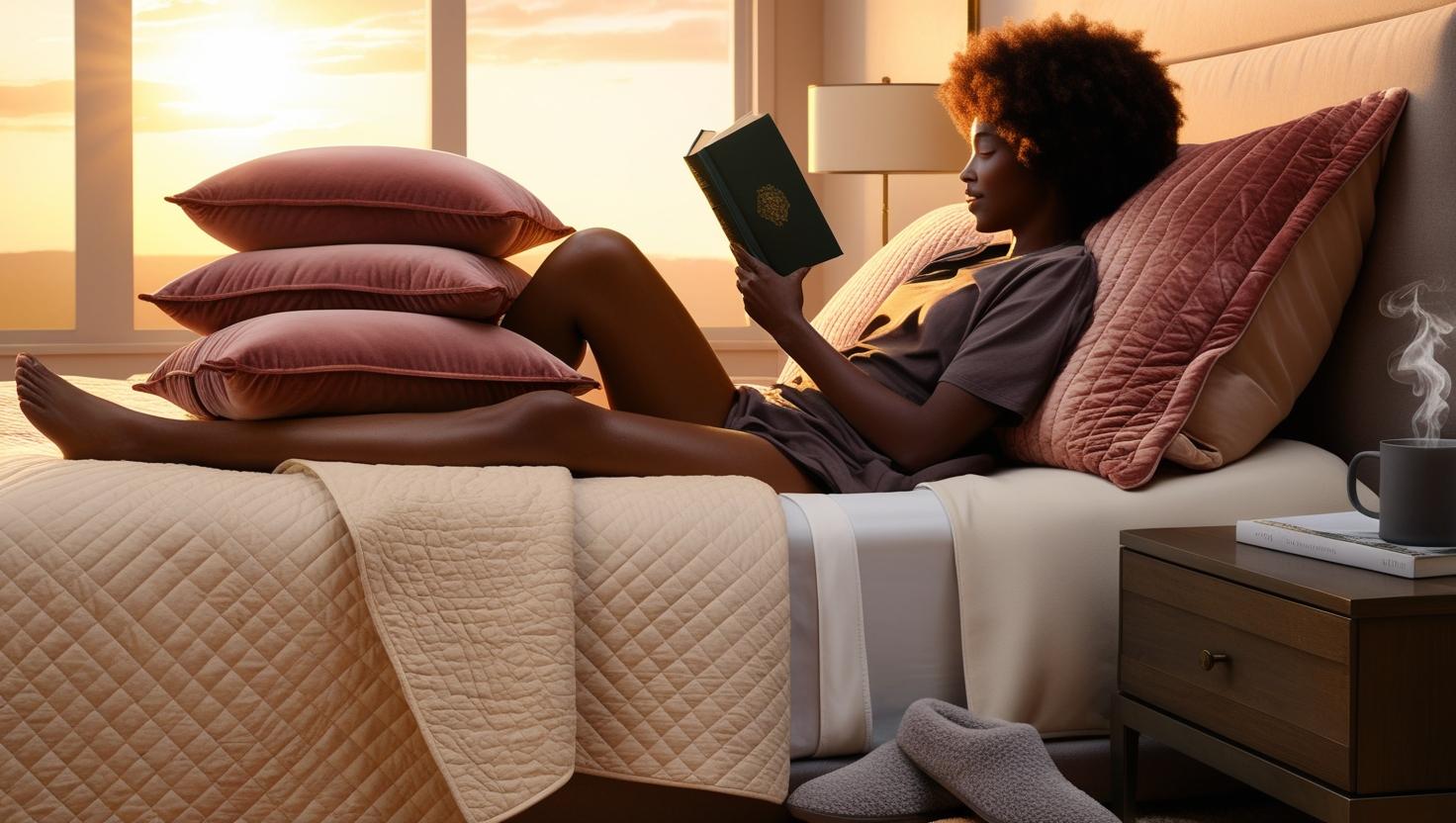 What is a sham styled on modern bedding setup