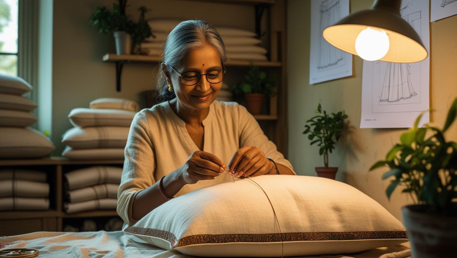 Visual guide showing where bedding is made globally