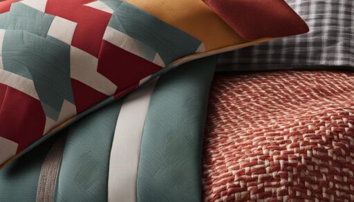 Styled bedding sham set example