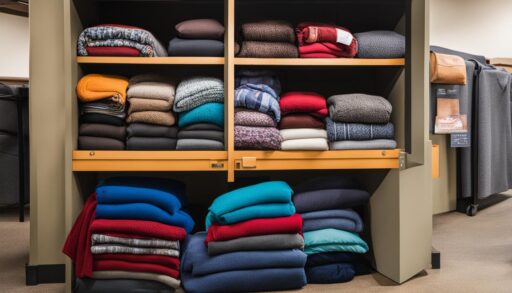 Homeless shelter Bedding Donate Near Me collection area