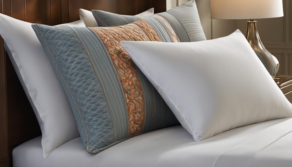 Well-styled bedding sham accessory placement can enhance your bedroom's cozy appeal
