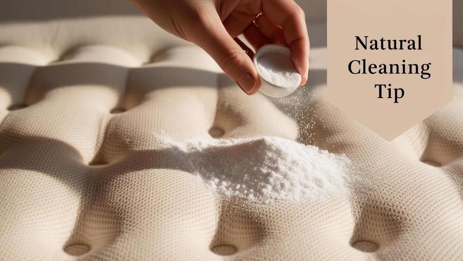 Natural odor removal for a soiled mattress using vinegar and baking soda