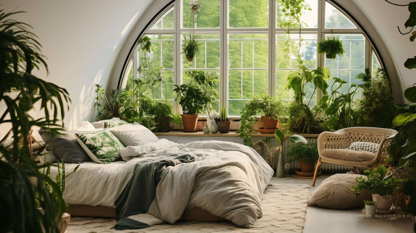 A supportive mattress topper styled among bed accessories on a modern bed.