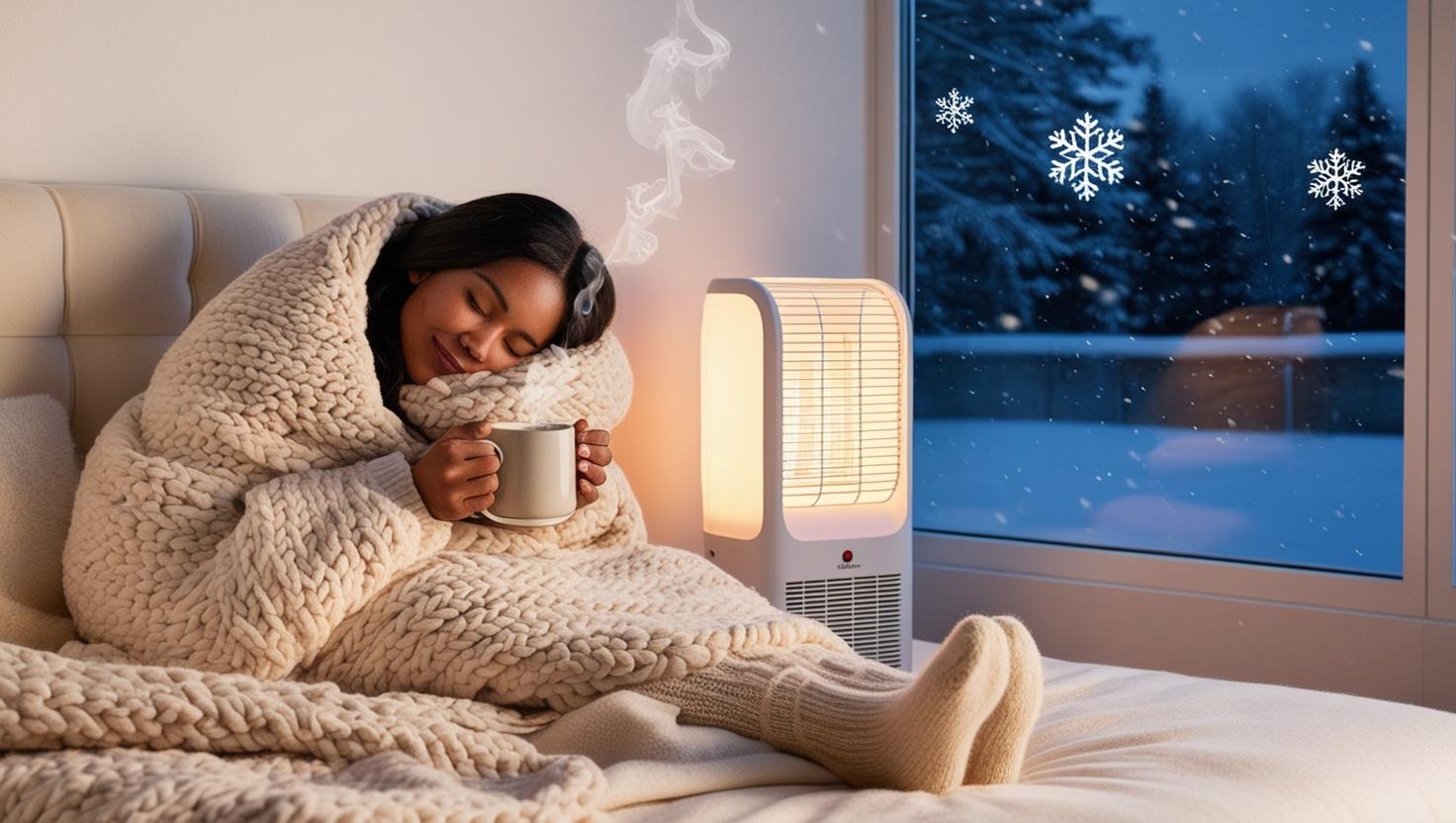 Warm sleep environment showing the best temperature for sleep
