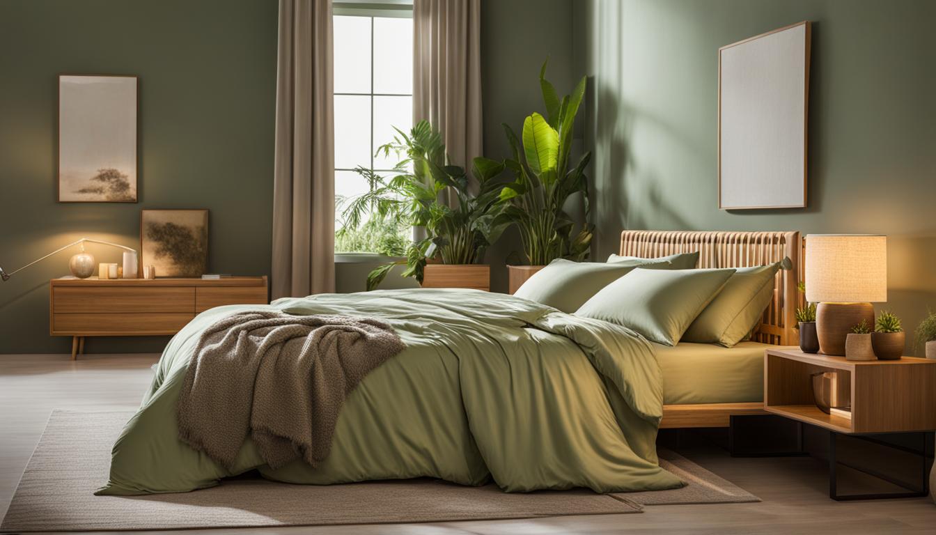 cotton, wool, and linen bedding for temperature regulation