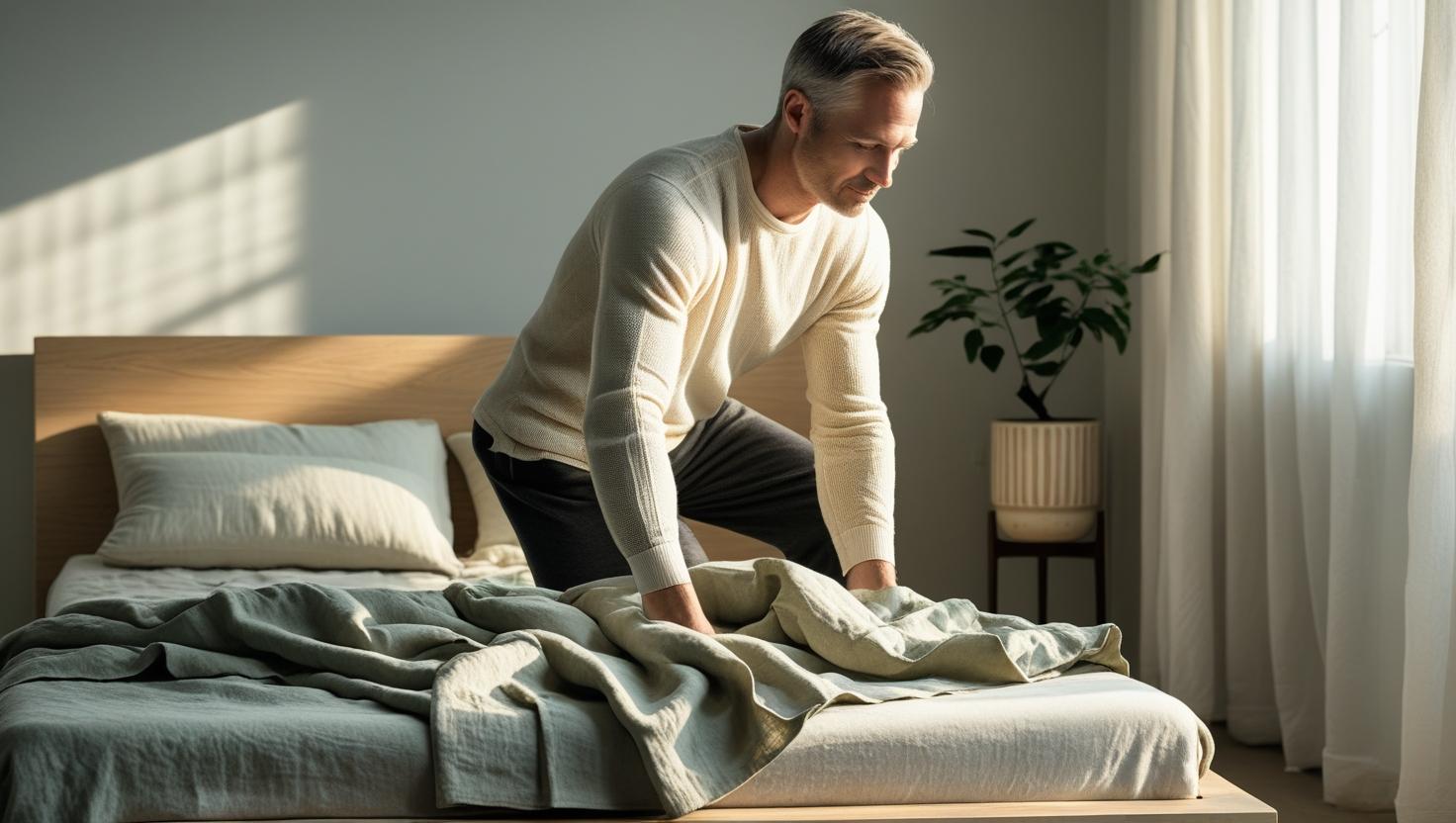 linen sheets and pillowcases as types of sustainable bedding materials