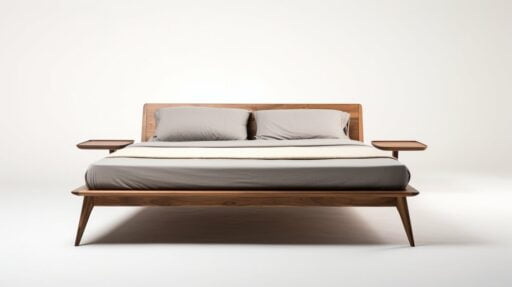 Responsibly sourced hardwood sustainable bed frame materials