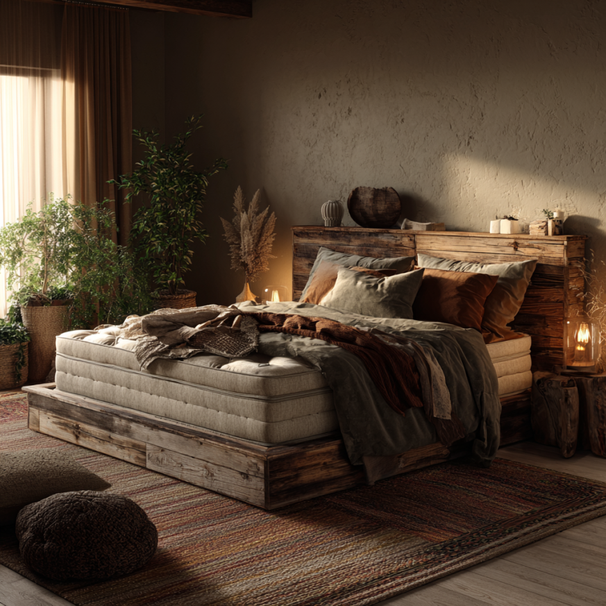 LED bedroom lighting and insulation for energy-efficient sleep setup