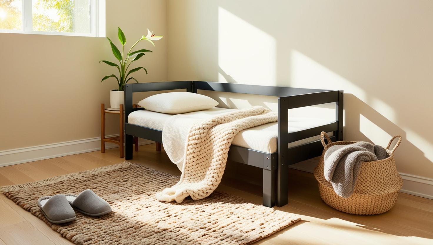 Sturdy metal Bed Frames perfect for small cozy spaces.