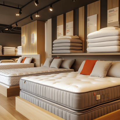 Medium-soft mattress firmness levels ideal for combination sleepers