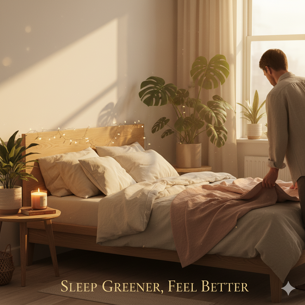 Responsibly sourced FSC-certified wood used in sustainable bed frames