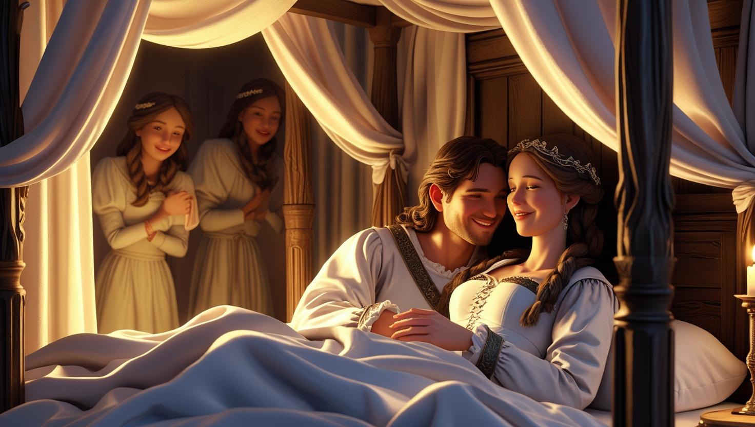 Witnesses attending nuptial bedding in historical context