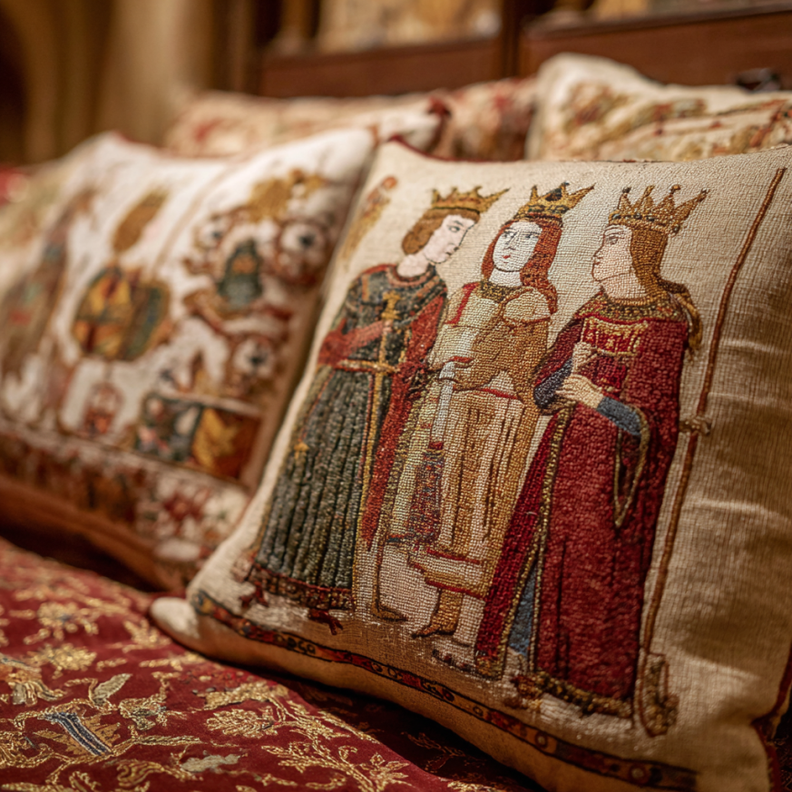 Medieval nuptial bedding ceremony showing European marriage traditions