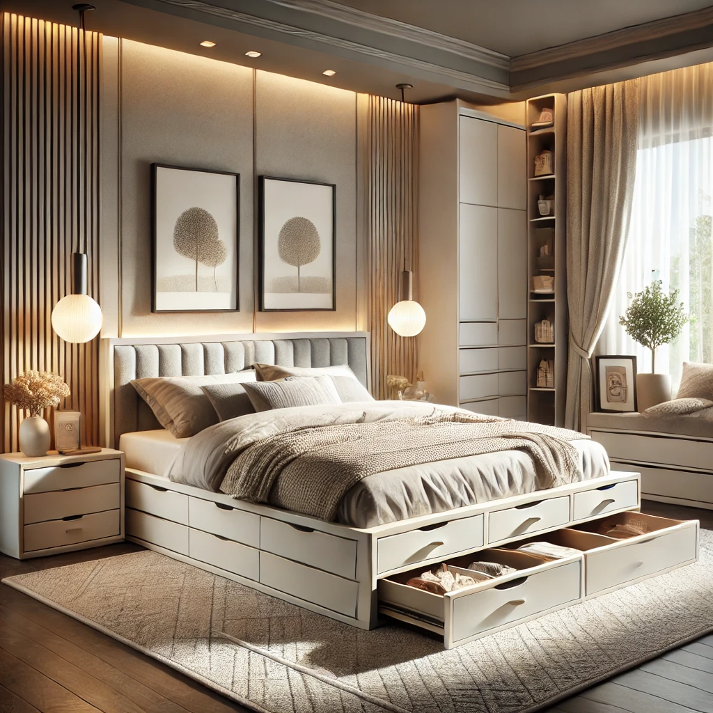Modern Storage Bed