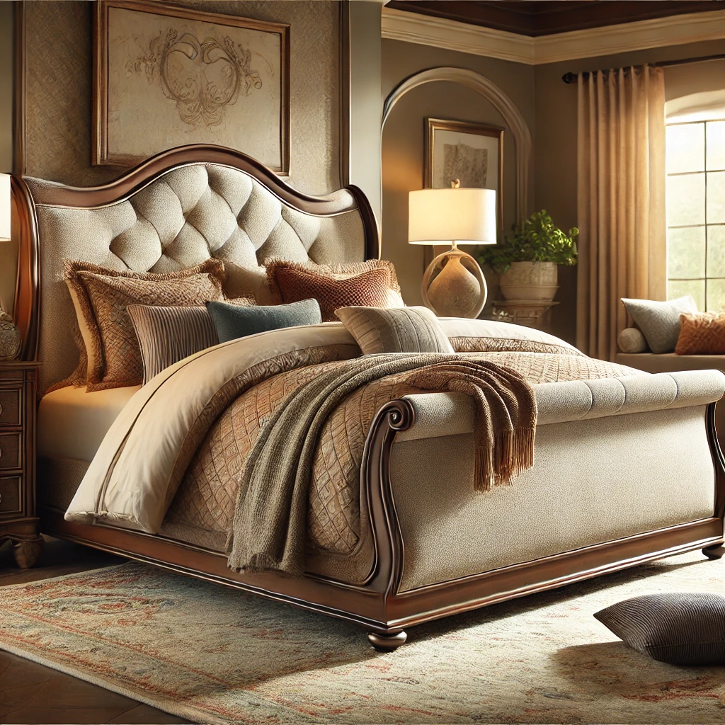 Dulane Upholstered Sleigh Bed