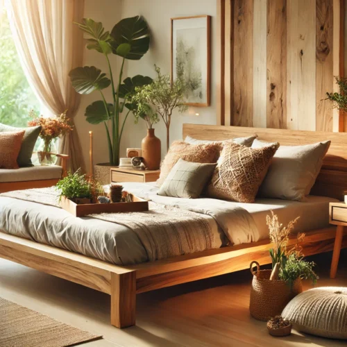 Sustainable wood bed frame design