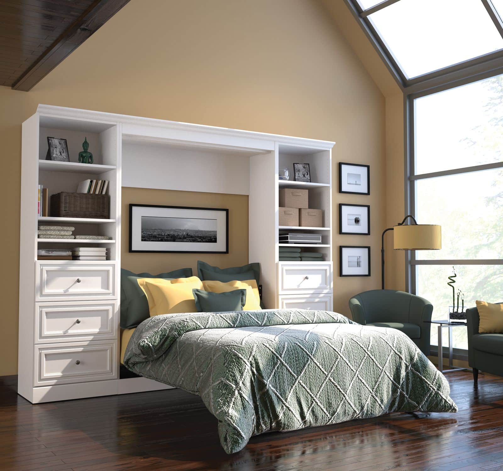 Memory foam mattress in a Murphy bed frame—best flexibility for vertical storage