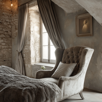 Bedroom with Lounge Chairs