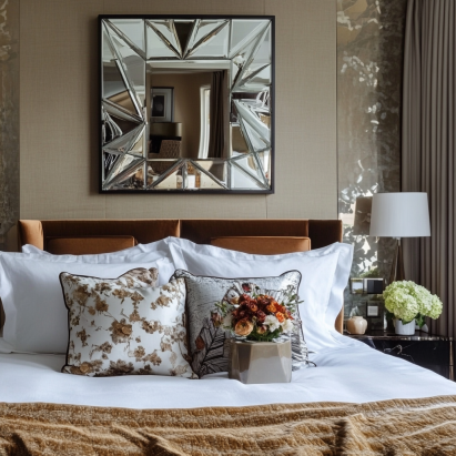 bold statement mirror decorating ideas for bedroom design