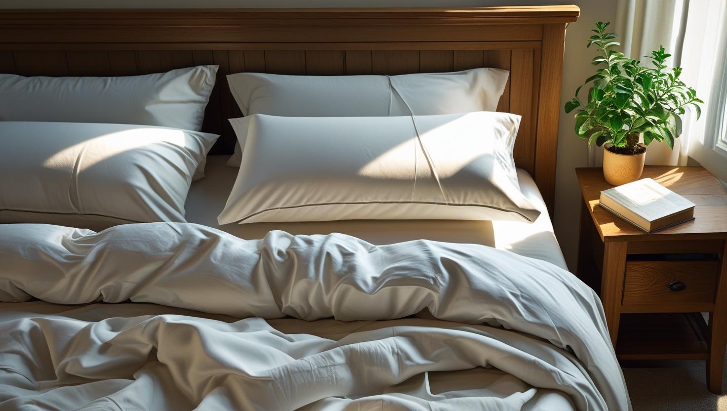 Design inspiration to style your bed with bamboo vs cotton bedding in modern bedrooms.